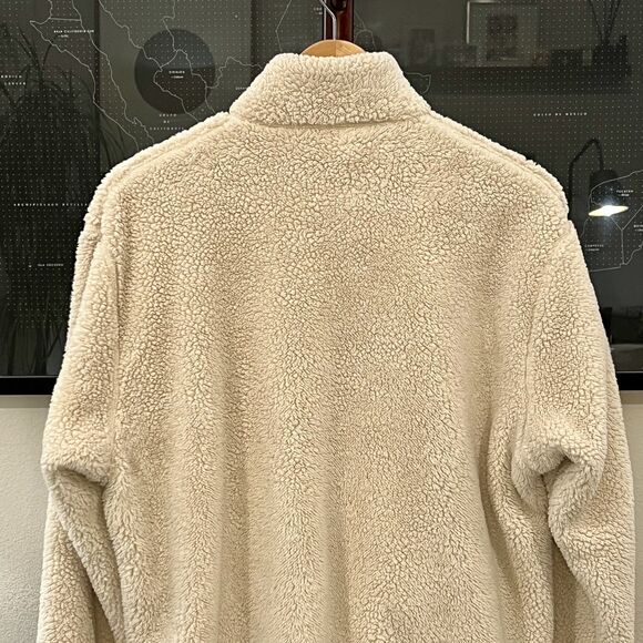 Uniqlo - LS Fleece Full Zip Jacket - Cream - Picture 6 of 6